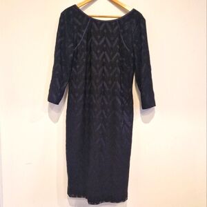 Cocktail dress by Dutch designer Mart Visser, size 38, black & night blue